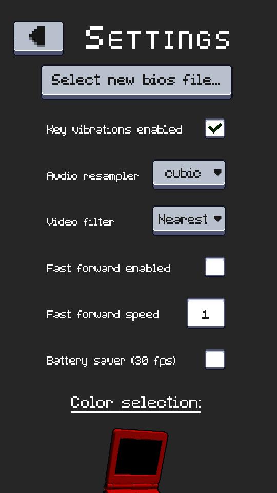 GBA Emulator模拟器v0.1.13 安卓手机版截图1