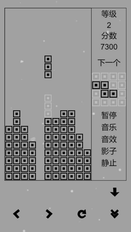 
                        黑白经典俄罗斯方块                    截图0