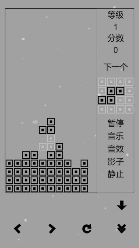 
                        黑白经典俄罗斯方块                    截图1