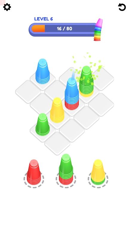 
                        彩色杯子堆叠                    截图0