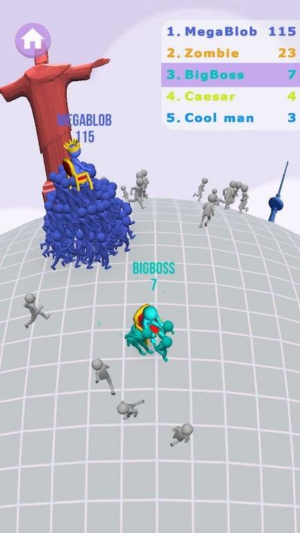 3D地球人群冲突