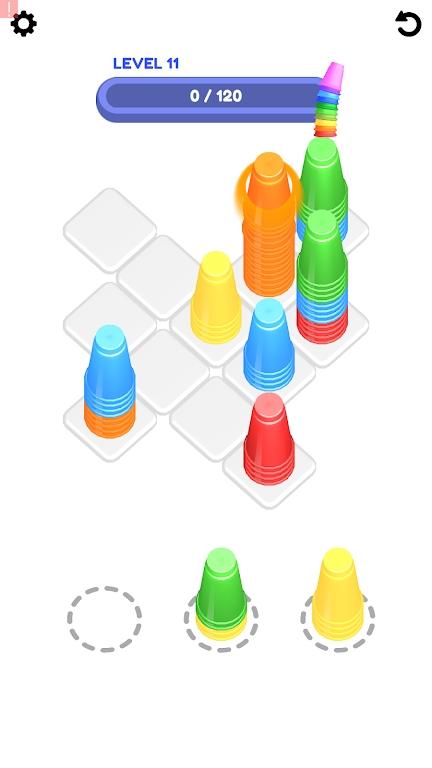 
                        彩色杯子堆叠                    截图2