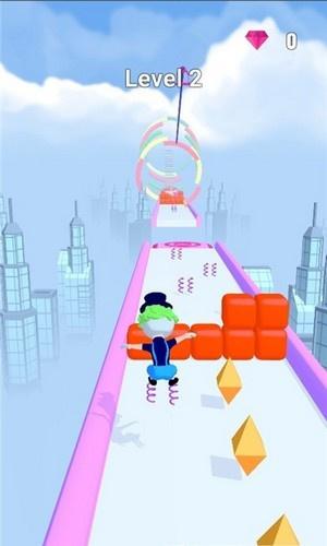 弹簧人跑酷 截图0