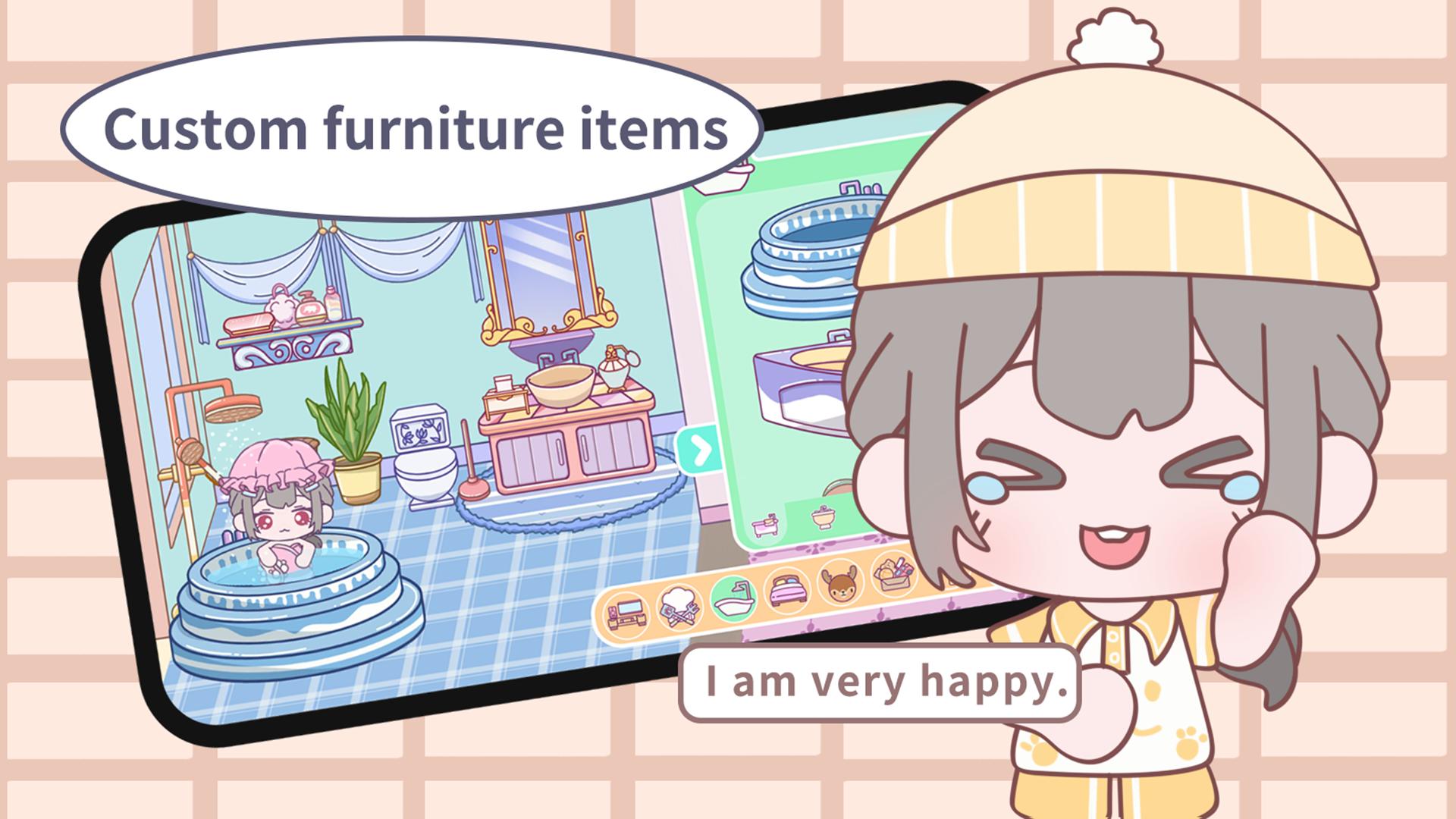 甜蜜梦幻小镇全部解锁版(Loomi World: Your Avatar Life) v2.0 安卓版截图1