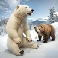 北极熊家庭模拟人生游戏(Arctic Polar Bear Family Sim (US)) v1.6 安卓版