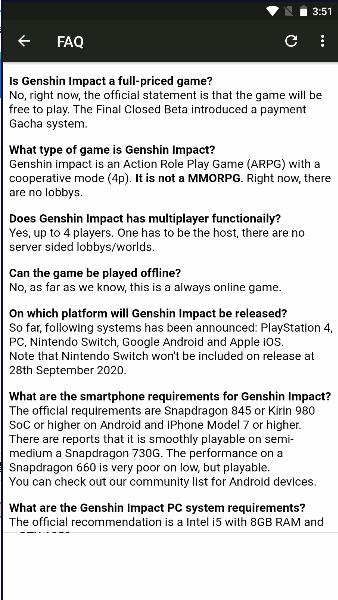 原神新手指南软件(Genshin Honkai Impact Guide) v1.0 安卓版截图0
