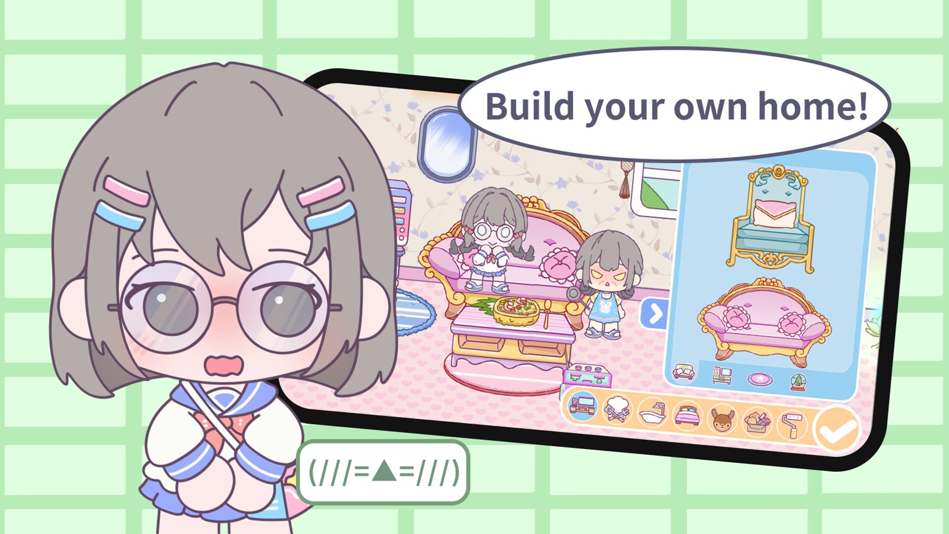 甜蜜梦幻小镇全部解锁版(Loomi World: Your Avatar Life) v2.0 安卓版截图0