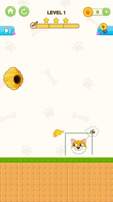 帮助狗躲避蜜蜂的游戏(Save The Dog) v1.0.40 安卓版截图1