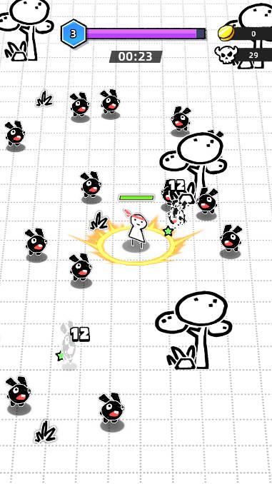 纸片人幸存者割草游戏(The Paperman Survivor) v0.11 安卓中文版截图1