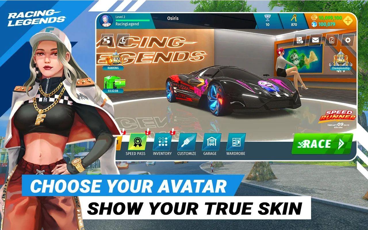 赛车传奇免广告内购版(Racing Legends) v1.0.18 安卓版截图1
