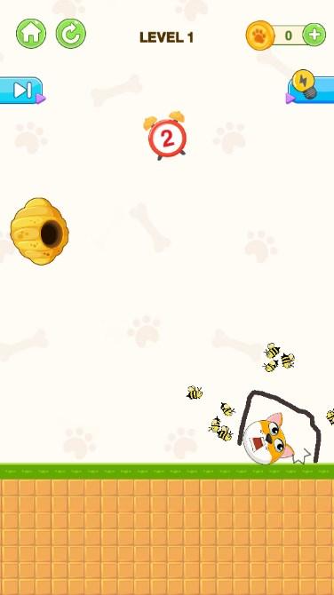 帮助狗躲避蜜蜂的游戏(Save The Dog) v1.0.40 安卓版截图3