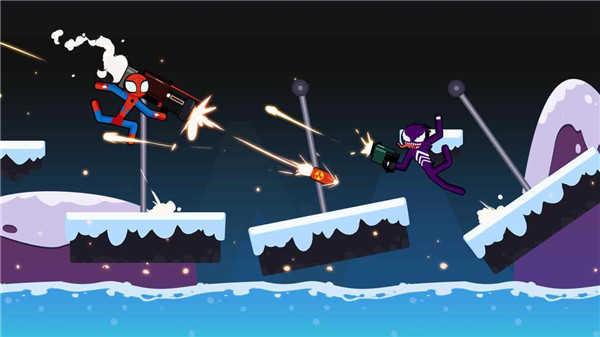 Stickman Hero Fight（蜘蛛火柴人格斗）截图1