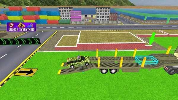 军事运输车模拟器(Army Vehicle Transporter Truck Simulator)截图0