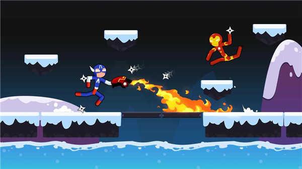 Stickman Hero Fight（蜘蛛火柴人格斗）截图0
