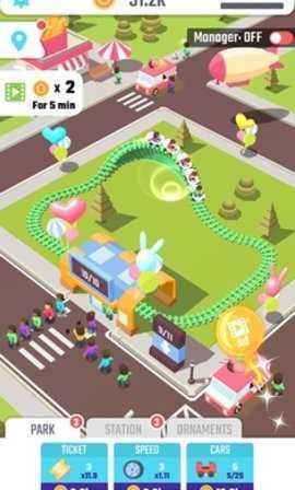 闲置过山车游戏截图0