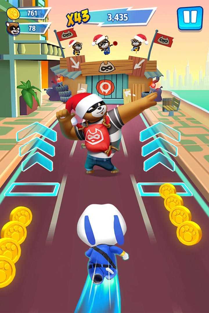 汤姆猫英雄跑酷(Talking Tom Hero Dash)九游版截图1