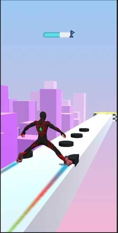 超级轮滑英雄(Spider Skates Run)截图0
