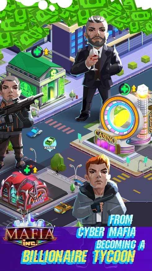 黑手党公司无限资源版(Idle Mafia)截图1
