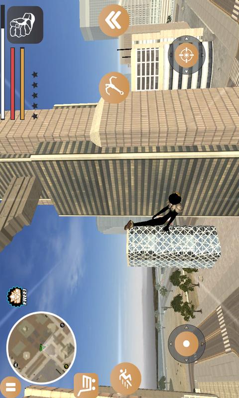 火柴人绳索英雄2手游最新版本(Stickman Rope Hero 2)截图3