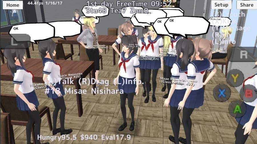 校园女生模拟器最新版(SchoolGirls Simulator)截图3