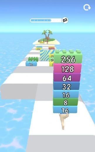  2048积木跑游戏截图2