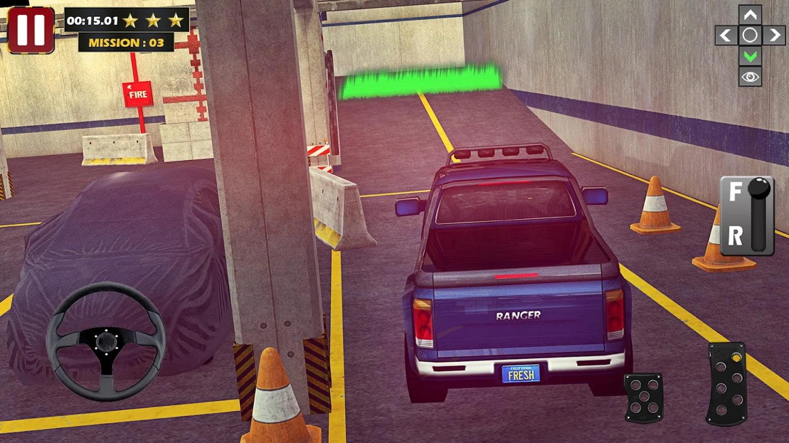  屋顶跳跃停车模拟器安卓中文版游戏（Real Car parking 3D Game）  截图0