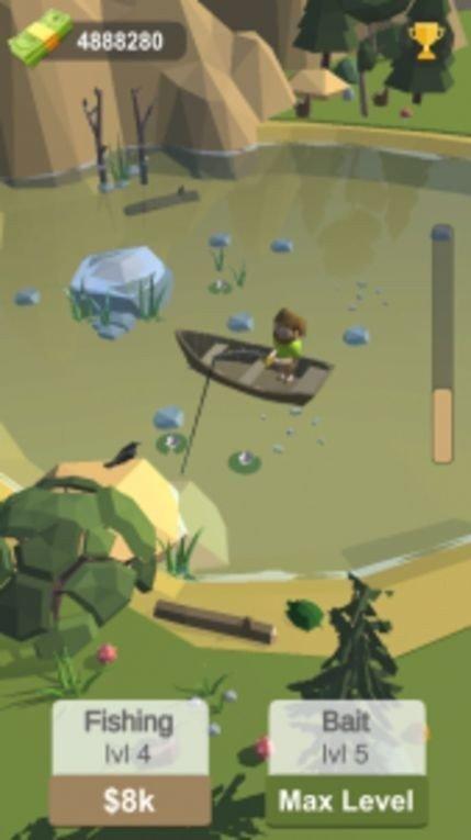 闲置渔夫生活中文版游戏下载（Fisherman Simulator Idle）截图1