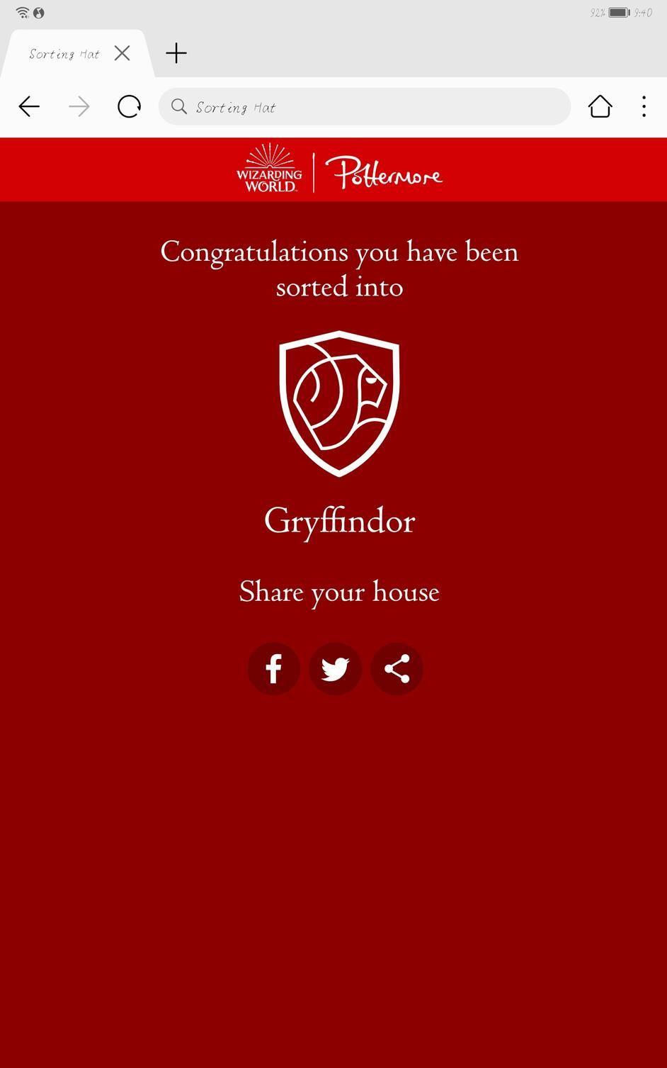pottermore分院测试官方中文版截图1