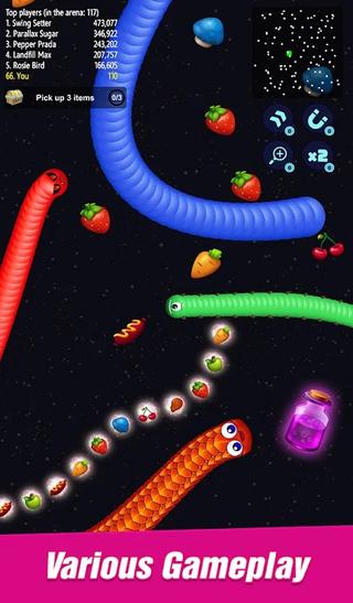 Worm io贪吃蛇游戏安卓中文版截图1