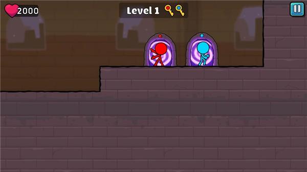 红蓝火柴人2下载安装(Red & Blue Stickman 2)截图1