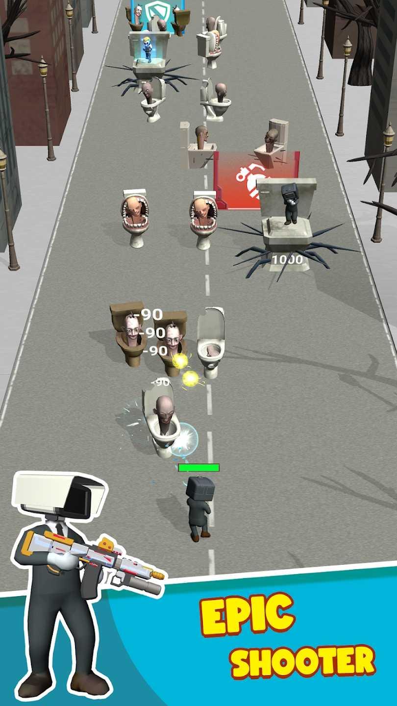 厕所怪物奔跑射手截图3