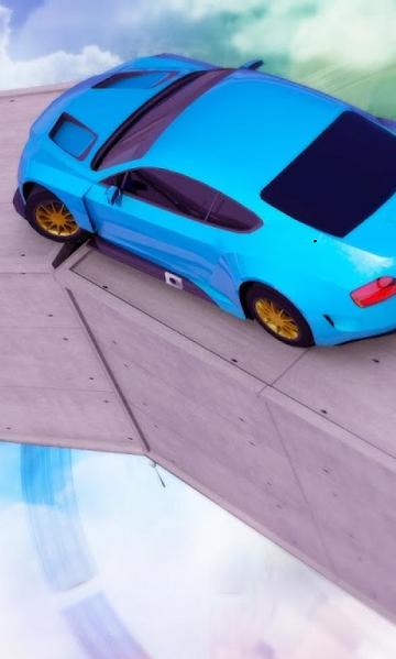 斜坡赛车空中赛道截图0