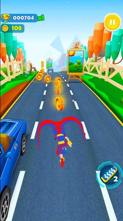 马戏团飞人跑酷Circus Pomni Runner截图2