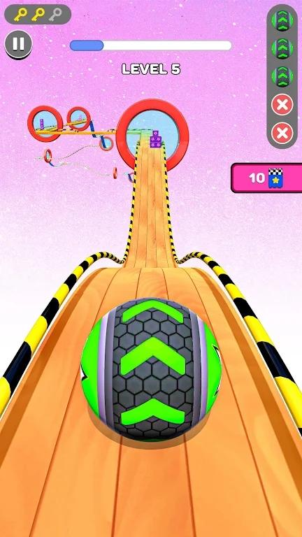天空滚动球冲刺Sky Rolling Ball截图1