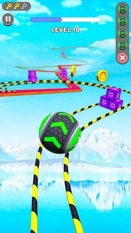 天空滚动球冲刺Sky Rolling Ball截图0