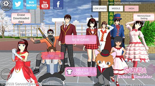 樱花校园模拟器英文版SAKURA SchoolSimulator