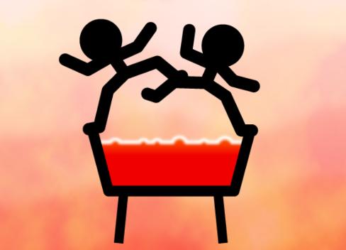 推下热水浴游戏