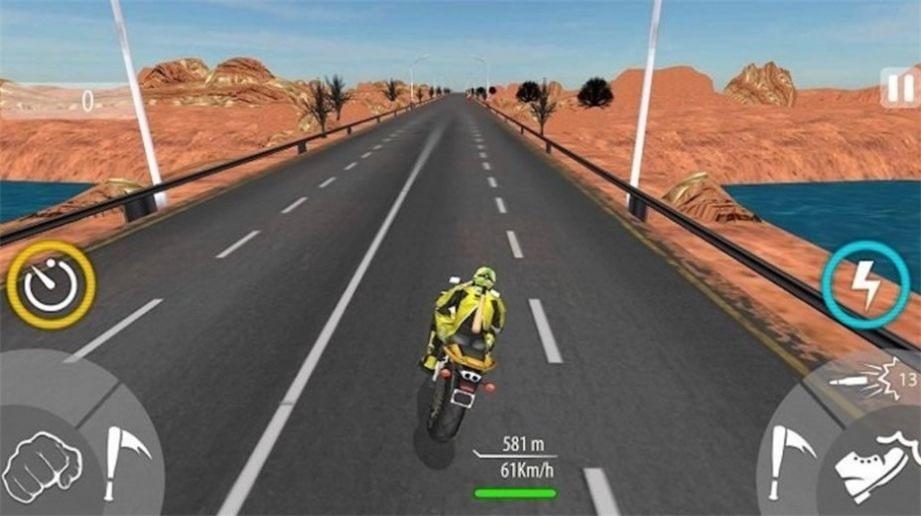 公路摩托真实模拟3D截图0