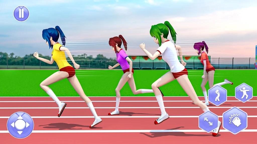 动漫女孩夏季运动会截图0