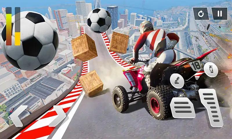 四轮特技飞车截图1