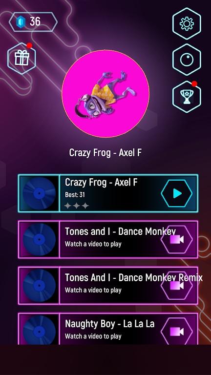 疯狂青蛙跳瓦片Crazy Frog Tiles Hop截图2