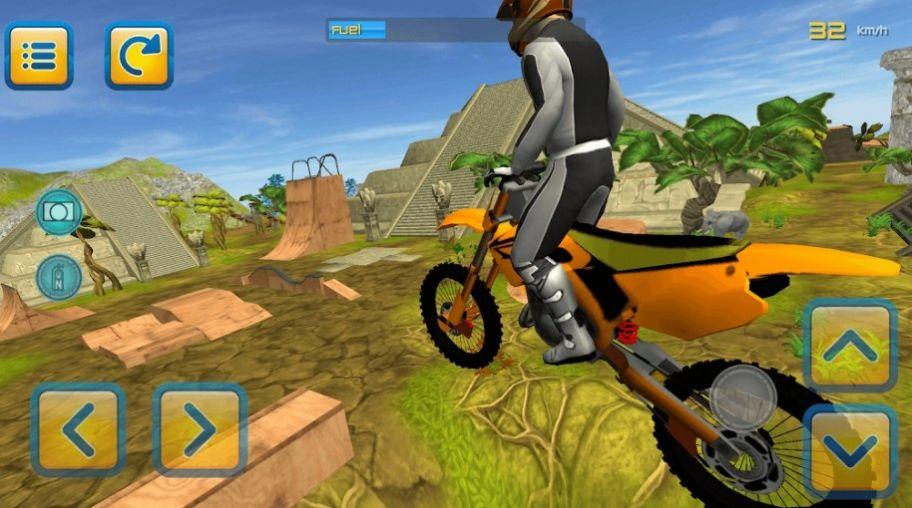 森林摩托车跳跃游戏(Jungle Motorbike Jumping)截图0