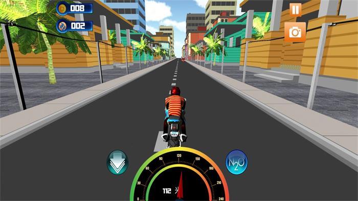 真实公路摩托车3D游戏截图1
