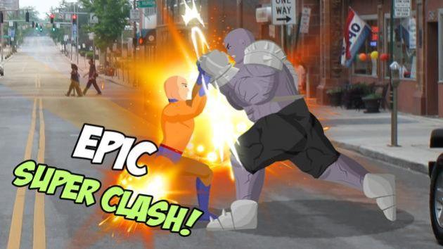 英雄街头斗殴游戏下载安装(Punch Hero vs Mad Monster Street Brawl)截图0
