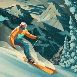 雪山滑雪大冒险2小游戏