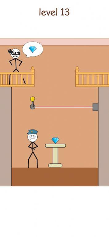 火柴人小偷考验游戏(Stickman Thief)截图0