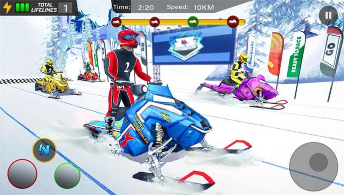 雪地飙车赛游戏(Snow Bike Racing)截图0
