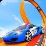 疯狂警车坡道特技游戏
