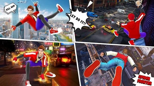 蜘蛛英雄冒险Spider Fight 3D Spider Hero游戏