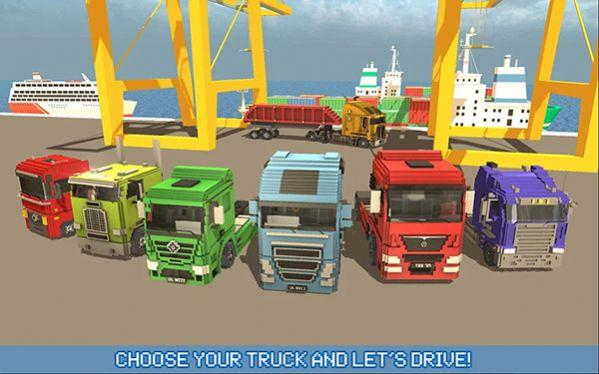 像素卡车城市运输Blocky Truck Urban Transport游戏